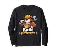 Bulldog Builder Built Different Graphic Long Sleeve T-Shirt