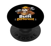 Bulldog Builder Built Different Graphic PopSockets Adhesive PopGrip
