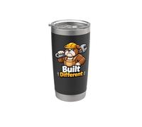 Bulldog Builder Built Different Graphic Stainless Steel Insulated Tumbler