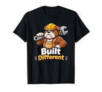 Bulldog Builder Built Different Graphic T-Shirt