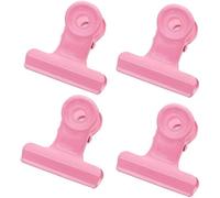 Bulldog Clips, 20pcs Bulldog Clips, Pink Paper Metal Hinge Clip Binder for Photos Home Office Supplies 3cm(5pcs)