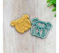Bulldog Dog Cookie Cutter for Making Shortbread Biscuit, Pastry, Sugar Paste - Cake Decoration - Homemade ELACE