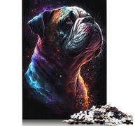 Bulldog Dog Puzzle for Adults 1000 Pieces Paper Puzzles Jigsaw Puzzles for Adults Educational Game Challenge Toy 38x26cm/1000pcs
