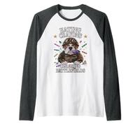 Bulldog Eating Crayons Coloring BATTLEFIELDS Our Troop Team Raglan Baseball Tee