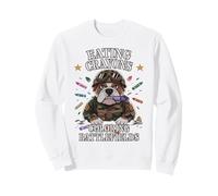 Bulldog EATING CRAYONS COLORING BATTLEFIELDS Our Troop Team Sweatshirt