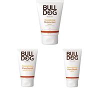 Bulldog Energising Moisturiser, Wash & Exfoliating Scrub Bundle