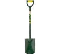 Bulldog Evergreen Digging Spade Soil Work Garden Ergonomic Grip Rust-Resistant