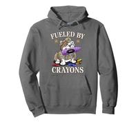 Bulldog FUELED BY CRAYONS Armed Forces Team Military Troop Pullover Hoodie