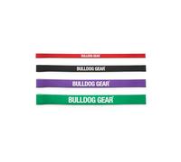 Bulldog Gear - Resistance Band (Set of 4-1x Green, 1x Purple, 1x Black,1x Red)