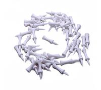 Bulldog Golf Tees® White 50mm (Tee up height 30mm) Castle Golf Tees - Pack of 50
