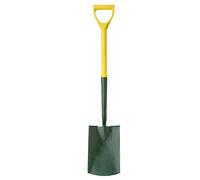 Bulldog Fibreglass Heavy Duty Garden Spade 28" Green/Yellow