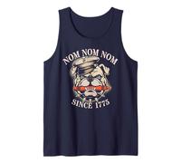 Bulldog I Eat Crayons MRE Snack Eater Jarhead Troop Military Tank Top