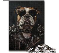 Bulldog in Coat 1000 Piece Jigsaw Puzzles, Educational Games Home Decoration Birthday Present, Gifts, Wall Art 50x75cm