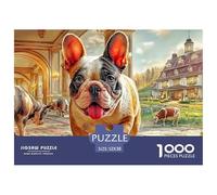 Bulldog in MansionEngaging 1000-Piece Jigsaw Puzzles for Adults Featuring Challenging Educational Games for Both Women And Men - A Fantastic Collaborative Activity for Adults And Kids Age 12 Years An