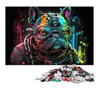 Bulldog Jigsaw Puzzles for Adults, 1000 Piece cardboard Jigsaw Puzzles for Adults Challenging Brain Teaser for Teenagers, Family Game Night Fun 26X38CM/10.23x14.96inch