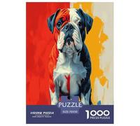 BULLDOG Jigsaw Puzzles Puzzles for Adults Kids. 1000 Piece Impossible Challenge Toy Educational Games Home Decoration for Educational Games Gifts 70x50cm/1000pcs