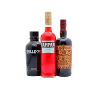 Bulldog - London Dry Gin 70cl x 3 40% ABV (Negroni Cocktail Bundle)