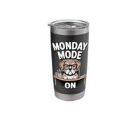 Bulldog Monday Mode On Coffee Work Stainless Steel Insulated Tumbler