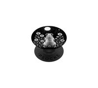 Bulldog Moonlight Floral Night Sky Vintage Aesthetic PopSockets Adhesive PopGrip