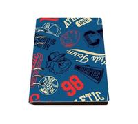 Bulldog Motifs A5 Notebook, Pu Leather Notebooks A5, Lined Paper Pretty Notebook 180Pages/90Sheets, Lined Book for Home, Notepad for Journaling Writing, College Essentials Journal Diary