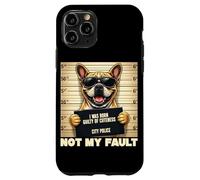 Bulldog Mugshot Born Guilty of Cuteness Not My Fault Case for iPhone 11 Pro