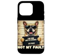 Bulldog Mugshot Born Guilty of Cuteness Not My Fault Case for iPhone 16 Pro