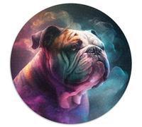 Bulldog Nebula Jigsaw Puzzles for Adults 1000 Piece Round Puzzle 1000 Pieces Jigsaw Perfect for Teenagers & Home Decor 67.5x67.5cm