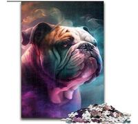 Bulldog Nebula Jigsaw Puzzles for Adults, 1000 Piece Wooden Jigsaw Erfect for Home Decor, Birthdays, Holidays, And Gifts size : 50x75cm