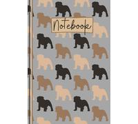 Bulldog Notebook: Cute English Bulldog Lined Journal, The Perfect Novelty Bulldog Gift for a Bulldog Lover or Dog Owner - Grey