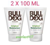 Bulldog Original Moisturiser Sensitive Skincare for Men 2 x 100ml Face Cream