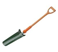 Bulldog Insulated Newcastle Metal Pointed D-Shaped Handle Trenching Drain Shovel Pd5Ndinr