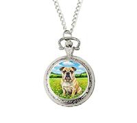 Bulldog Pocket Watch • Artistic Dog Lover Gift • Unique Bulldog Present for Birthday or Christmas • Arrives in a Gift Box