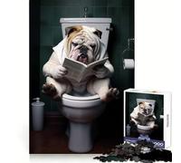 Bulldog Reader Teenagers Puzzles 1000 Piece Jigsaws Mind Exercise Light Enjoyment Exact Cut Thoughtful Gift (38x26cm)