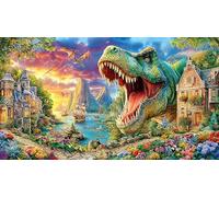 Bulldog-Running-Through-Flowers 1000 Piece Challenging Puzzles Puzzle for Adults Recycled Paper Fun and Challenging Family Game for Relaxation, Creativity & Gift Giving 70x50/1000pcs