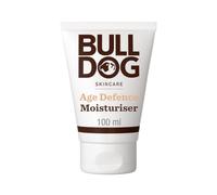 BULLDOG SKINCARE Age Defence Moisturiser for Men, With Marine Algae, 100ml | All-day moisturiser for brighter-looking skin, reduces appearance of fine lines and wrinkles, natural origin ingredients