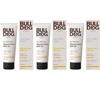 BULLDOG SKINCARE Anytime Daily UV Moisturiser SPF 30 For Men 75ml, Safflower Seed Extract, Protects & Hydrates Skin, Suitable For All Skins x 3 Pack