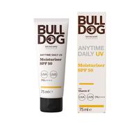 BULLDOG SKINCARE Anytime Daily UV Moisturiser SPF 50 For Men 75 ml, Safflower...