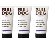 Bulldog Skincare - End Of Day Recovery Cleansing Gel for Men Face Wash 125ml x 3 Pack