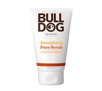 BULLDOG SKINCARE Energising Face Scrub for Men, 125ml | Cleansing and brightening face scrub, for dull and tired skin, leaves skin soft and energised, with maize and coconut shell