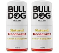 Bulldog Skincare Lemon and Bergamot Roll On Natural Deodorant, 75 ml (Pack of 2