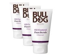 BULLDOG SKINCARE - Oil Control Face Scrub For Men | Exfoliating Charcoal Scrub | 125 ml (Pack of 3)