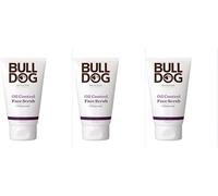 BULLDOG SKINCARE - Oil Control Face Scrub For Men | Exfoliating Charcoal Scrub 125ml x 3 Pack