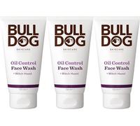 Bulldog Skincare Oil Control Face Wash for Men, Men's Grooming, Men's Face Wash Cleanses and Helps Remove Excess Oils, 150ml x 3 Pack