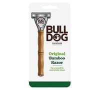 Bulldog Skincare Original Bamboo Razor For Men, Men's Razor Handle + 2 Razor Blade Refills