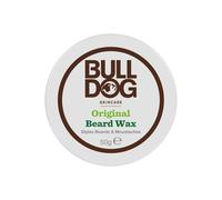 BULLDOG SKINCARE Original Beard Wax 50g, Long Lasting Hold for Beard and Mous...