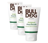BULLDOG SKINCARE Original Face Scrub For Men Exfoliating Almond Shell Scrub 125 ml (Pack of 3)