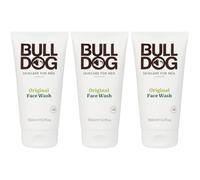 Bulldog Skincare Original Face Wash for Men 150, Men's Grooming, Men's Face Wash Cleanses and Helps Remove Excess Oils, 3 Pack