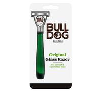 Bulldog Skincare Original Glass Razor For Men, Men's Razor Handle + 1 Razor Blade Refill