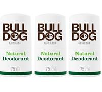 Bulldog Skincare Original Men's Deodorant Stick 72ml, Herbal Aromatic Scent, Natural Deodorant for Men, 3 Pack