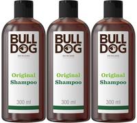 Bulldog Skincare - Original Shampoo 300ml - Shampoo for Men - For All Hair Types x 3 Pack